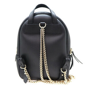 Gucci Black Daypack Rucksack Backpack Leather